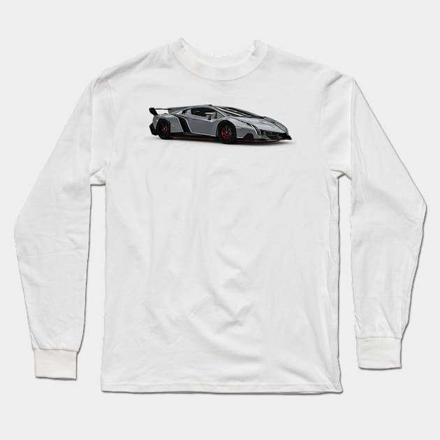 Veneno Cartoon Long Sleeve T-Shirt by Auto-Prints